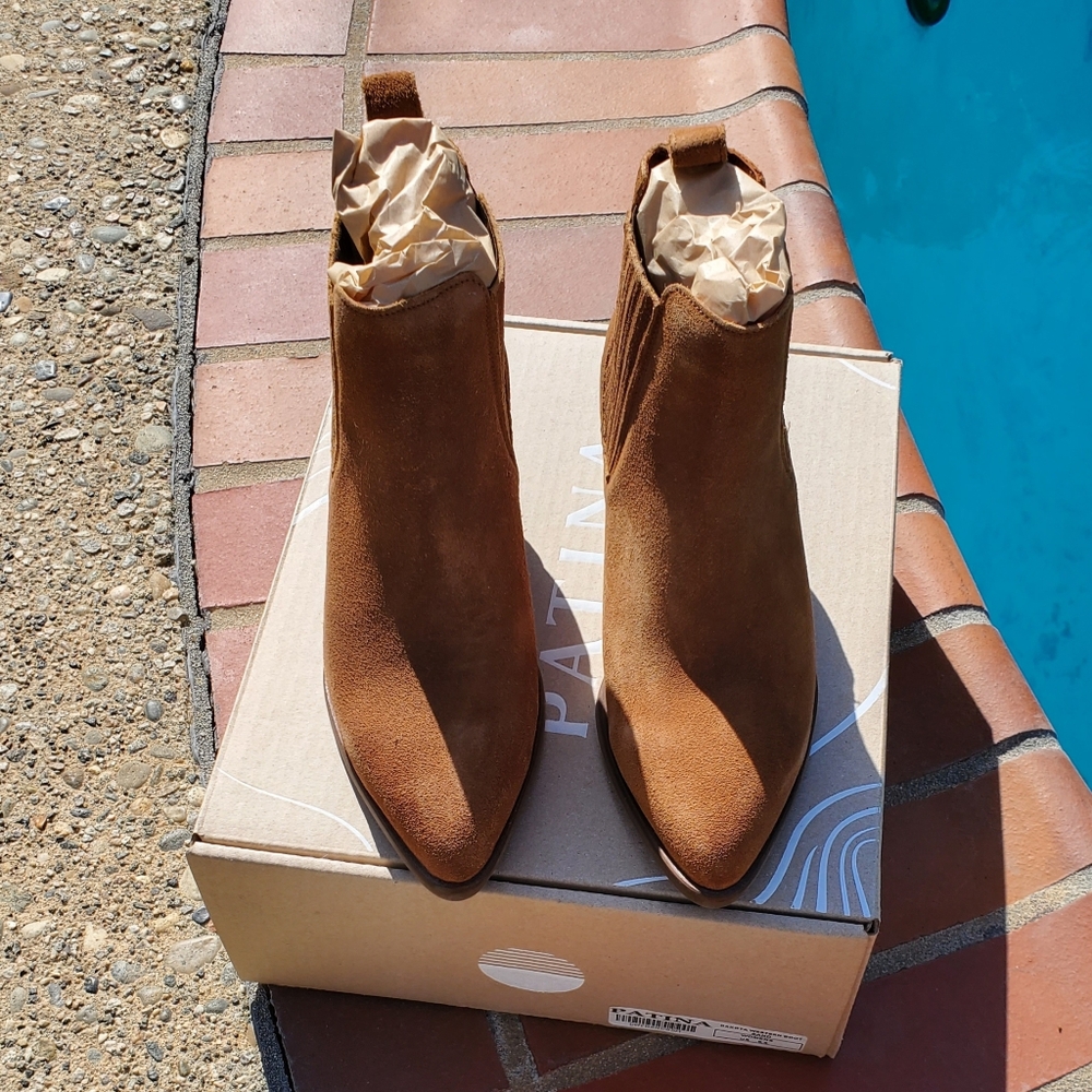 NEW PORTLAND LEATHER/PATINA DAKOTA WESTERN BOOTS SAN 8.5